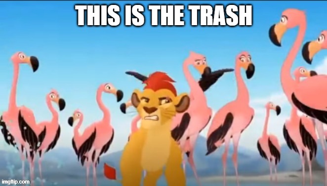 Dog sh*t | THIS IS THE TRASH | image tagged in dog sh t,kion,poop | made w/ Imgflip meme maker