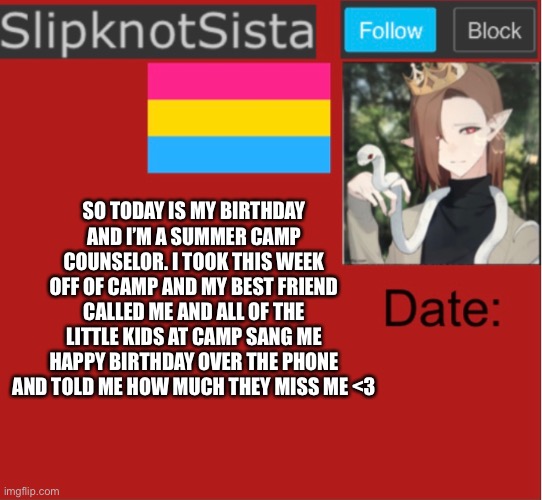 Wholesome | SO TODAY IS MY BIRTHDAY AND I’M A SUMMER CAMP COUNSELOR. I TOOK THIS WEEK OFF OF CAMP AND MY BEST FRIEND CALLED ME AND ALL OF THE LITTLE KIDS AT CAMP SANG ME HAPPY BIRTHDAY OVER THE PHONE AND TOLD ME HOW MUCH THEY MISS ME <3 | image tagged in cute | made w/ Imgflip meme maker