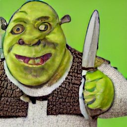 Shrek with knife Blank Meme Template