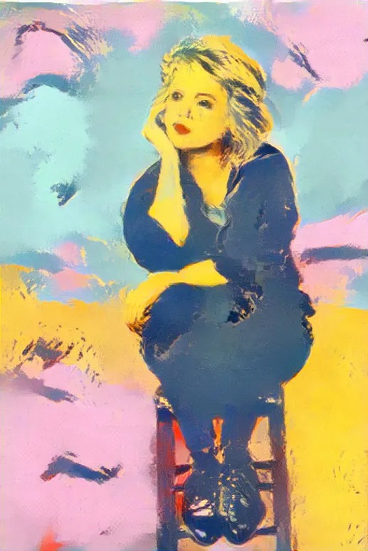 Kim Wilde AI art Blank Meme Template