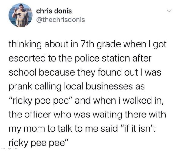 Ricky pee pee | made w/ Imgflip meme maker