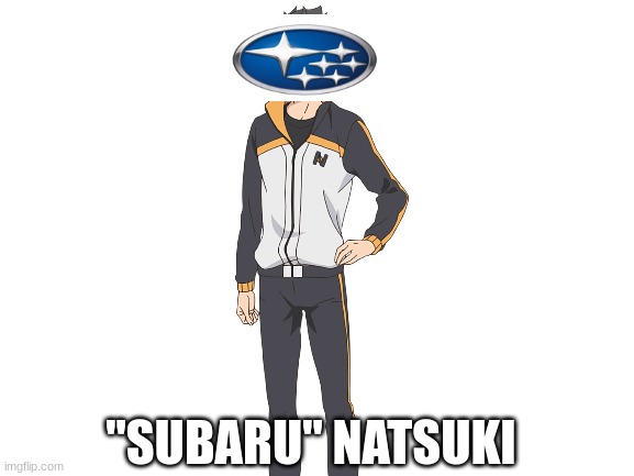 I was bored | "SUBARU" NATSUKI | image tagged in blank white template,subaru natsuki,re zero | made w/ Imgflip meme maker