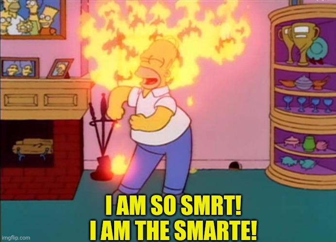 I am so smart smrt | I AM SO SMRT!
I AM THE SMARTE! | image tagged in i am so smart smrt | made w/ Imgflip meme maker