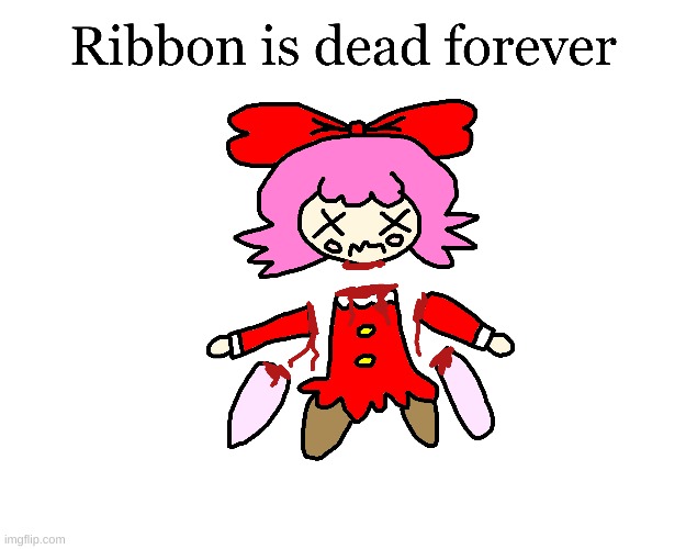 Ribbon being amputated and decapitated (Note: I love the Kirby series) | image tagged in kirby,ribbon,gore,blood,amputee,funny | made w/ Imgflip meme maker