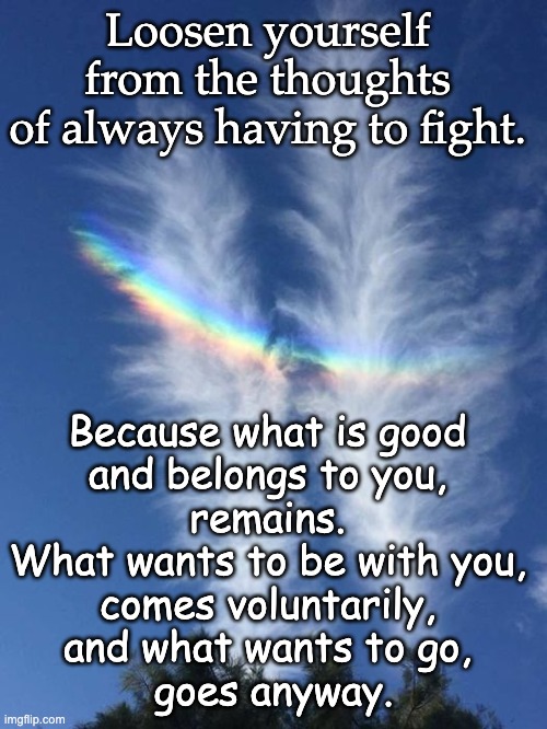How it really works. | Loosen yourself 
from the thoughts 
of always having to fight. Because what is good 
and belongs to you, 
remains. 
What wants to be with you, 
comes voluntarily, 
and what wants to go, 
goes anyway. | image tagged in how things work | made w/ Imgflip meme maker