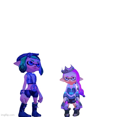 The height difference (part 3) (Tilapia is 4'7) | image tagged in memes,blank transparent square | made w/ Imgflip meme maker