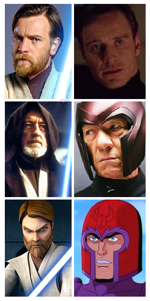 Obi Wan Kenobi and Magneto Blank Meme Template