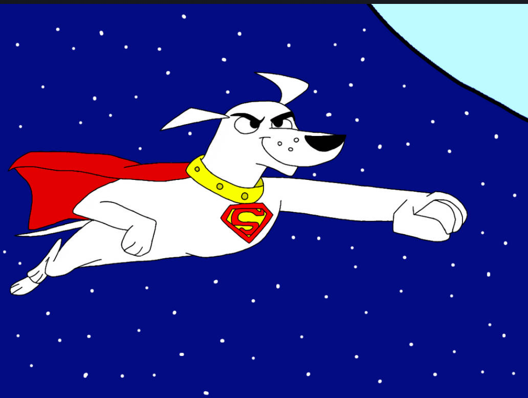 High Quality Krypto the super dog Blank Meme Template