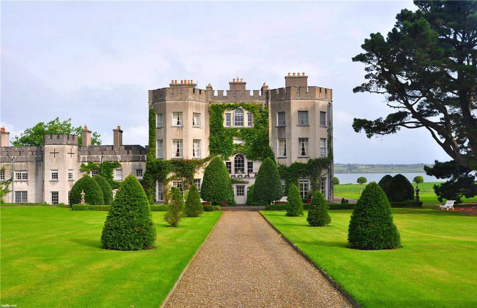 Glin Castle, Ireland | image tagged in awesome | made w/ Imgflip meme maker