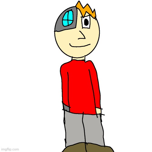 This is Faze, the cyborg. He's my main-ish oc and helps keep the island peace. | made w/ Imgflip meme maker