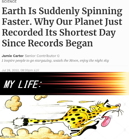 Been a short day eh? | MY LIFE: | image tagged in science,news,life sucks,my life,funny | made w/ Imgflip meme maker