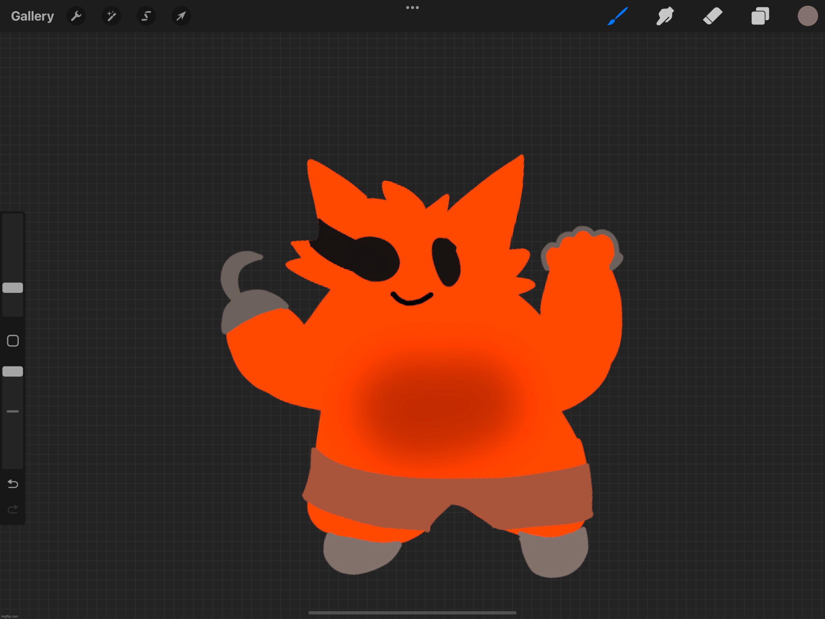 i also drew foxy cause he’s my favorite character | made w/ Imgflip meme maker
