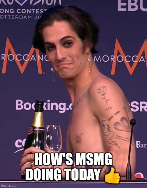 damiano perhaps | HOW'S MSMG DOING TODAY 👍 | made w/ Imgflip meme maker
