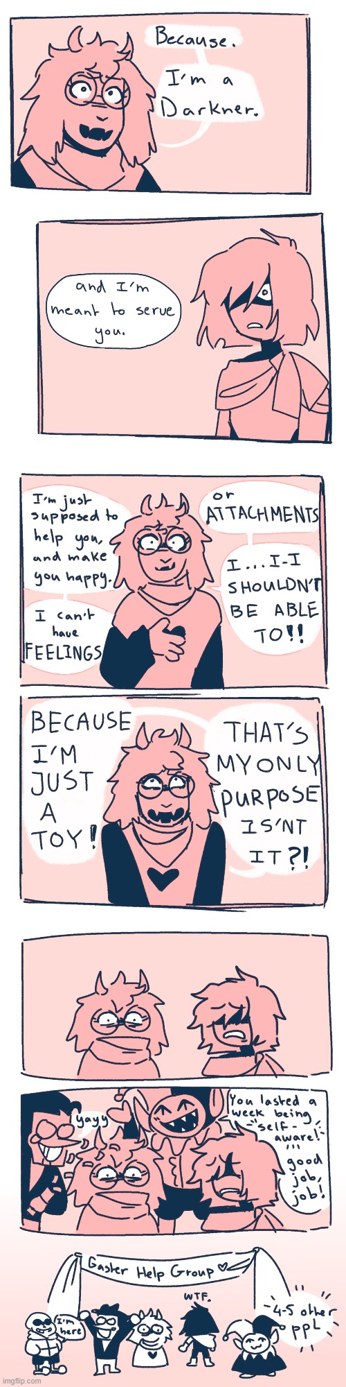 day 38 of posting deltarune comics | image tagged in i am,dangerous,ly close,to da,y 40,lol | made w/ Imgflip meme maker