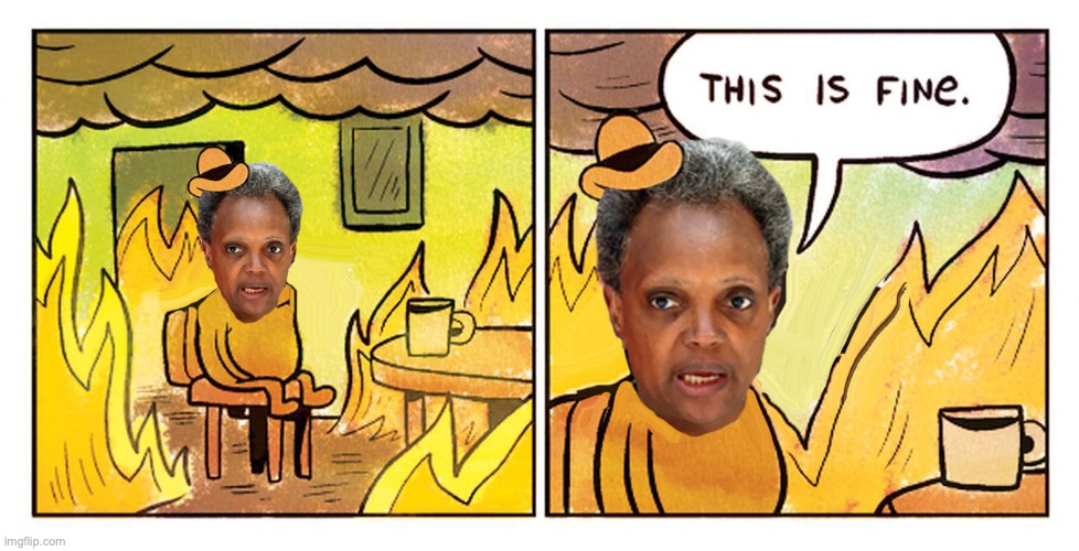 Lightfoot says Chicago making progress on crime | image tagged in lori lightfoot,chicago,crime,democrats | made w/ Imgflip meme maker