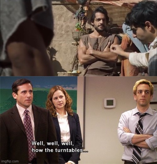 image tagged in how the turntables,the chosen,the office | made w/ Imgflip meme maker