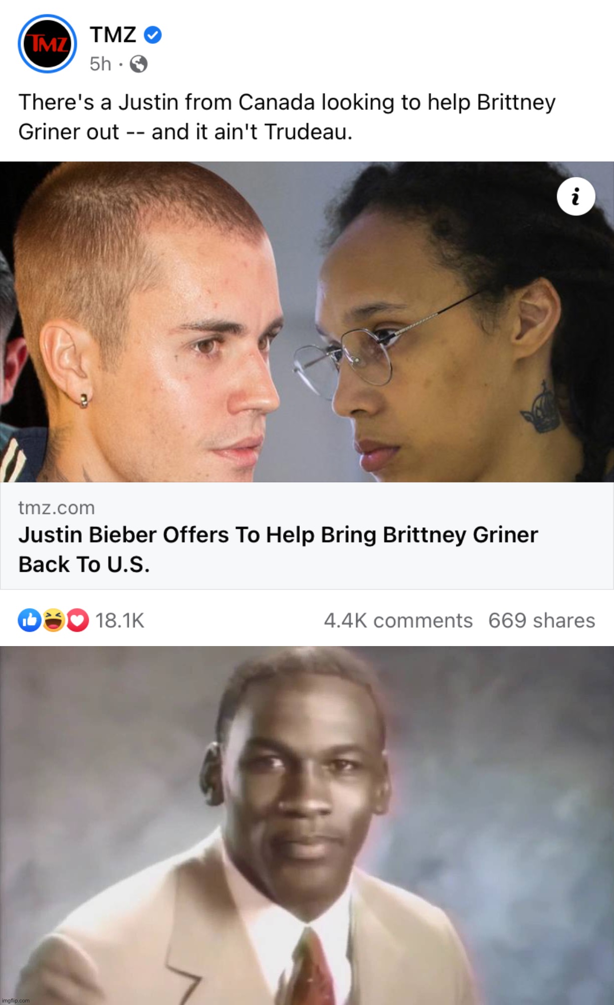 Stop it, get some real diplomatic help | image tagged in justin bieber brittney griner,stop it get some help | made w/ Imgflip meme maker