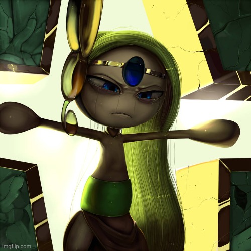 Release Me (Art by TheBoogie) (NO HONRY) | image tagged in pokemon,art,meloetta | made w/ Imgflip meme maker