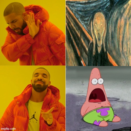 scream | image tagged in patrick star | made w/ Imgflip meme maker