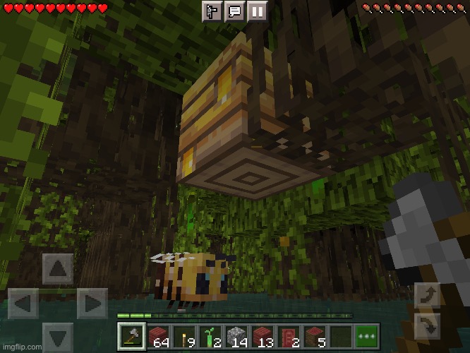 this beehive spawned in a mangrove swamp | image tagged in minecraft | made w/ Imgflip meme maker