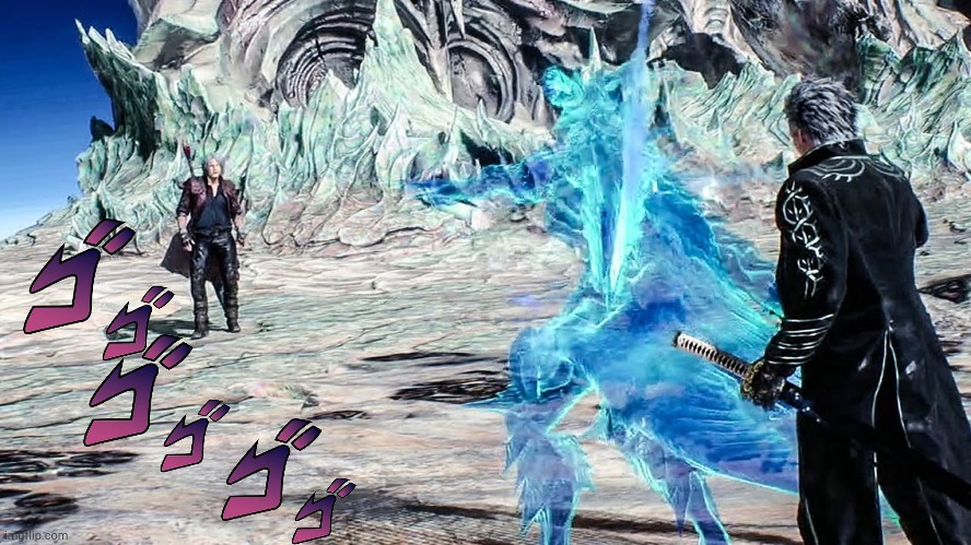 I am the storm that can't beat the sh*t out of you without approaching | image tagged in i am the storm that is approaching,vergil,dante,oh you're approaching me,devil may cry | made w/ Imgflip meme maker