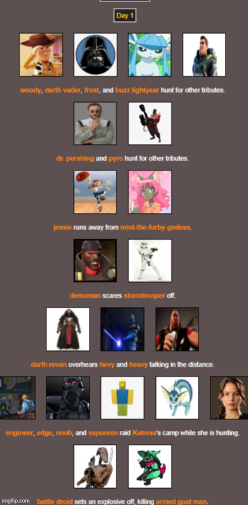 " | image tagged in hunger games | made w/ Imgflip meme maker
