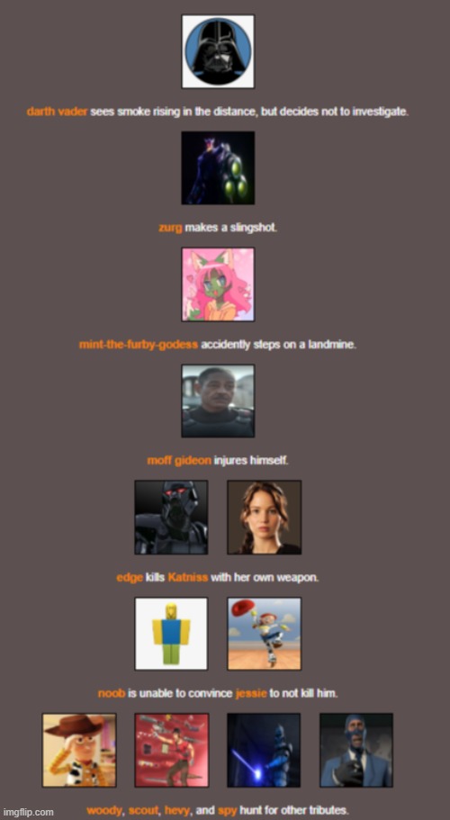 ooof | image tagged in hunger games | made w/ Imgflip meme maker