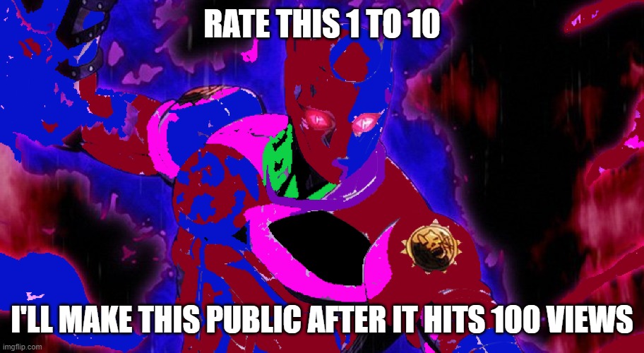 Killa queen diasen no bakudan bites za dusto | RATE THIS 1 TO 10; I'LL MAKE THIS PUBLIC AFTER IT HITS 100 VIEWS | image tagged in jjba,killer queen,diamond is unbreakable | made w/ Imgflip meme maker