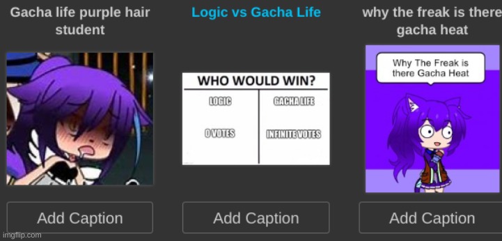 LITERALLY THE PERSON ON THE RIGHT IS THE ONLY SENSIBLE ONE | image tagged in i was searching gacha in temps out of curiosity dont sue me | made w/ Imgflip meme maker