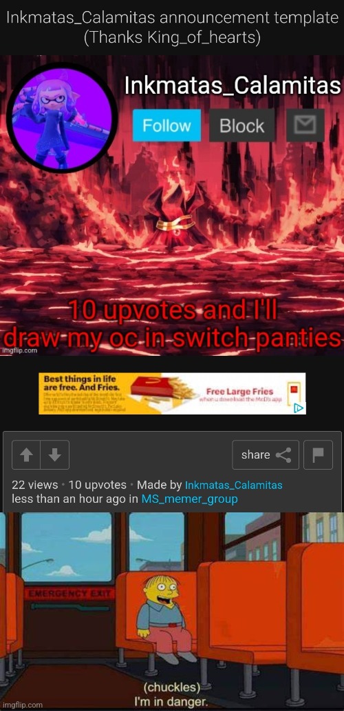 Well fuck | image tagged in i am in danger | made w/ Imgflip meme maker