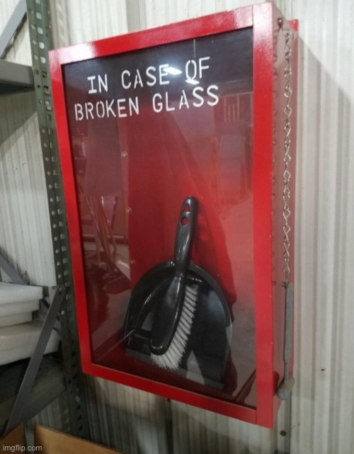 in broken glass of case | made w/ Imgflip meme maker