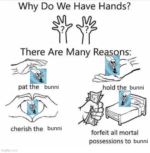 i think i might have an obsession?? | bunni; bunni; bunni; bunni | made w/ Imgflip meme maker