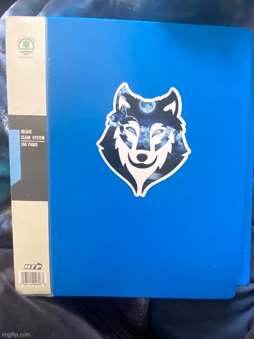 I put a wolf  on my display book | image tagged in yes | made w/ Imgflip meme maker