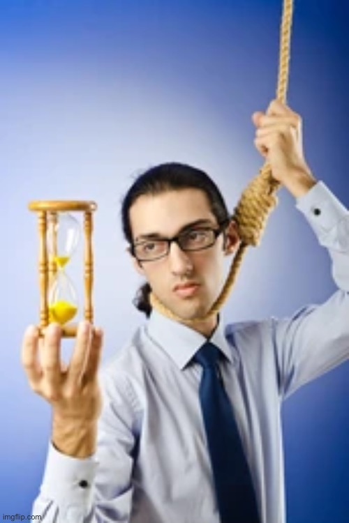 He found a time glass | made w/ Imgflip meme maker