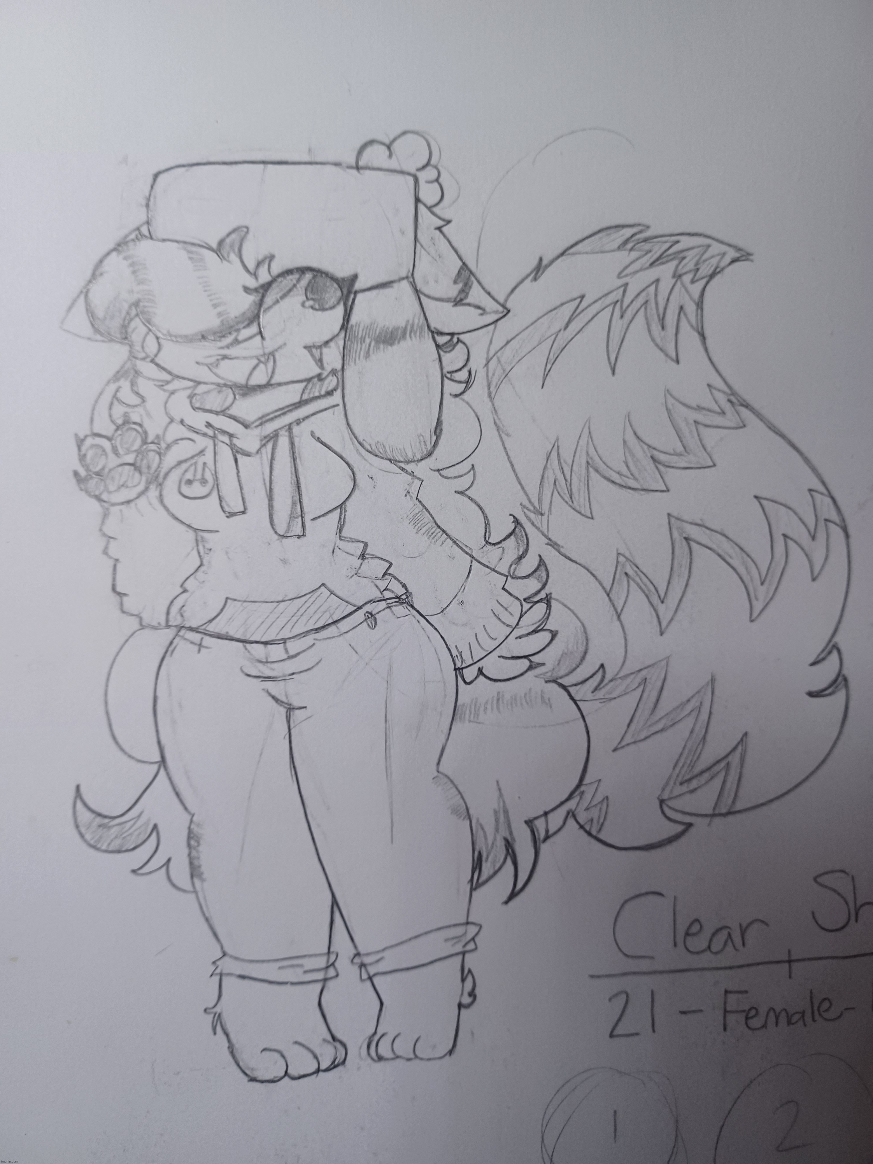 For those of you who remember Clear I redesigned her. | made w/ Imgflip meme maker