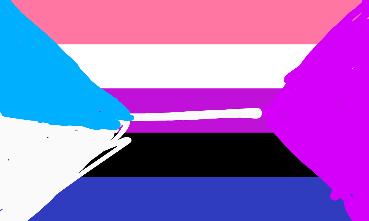 Genderfluid woman flag Blank Meme Template