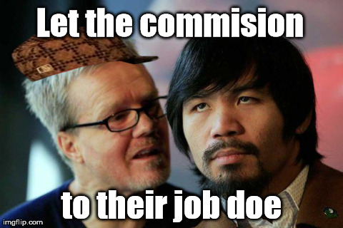 Let the commision to their job doe | image tagged in scumbag | made w/ Imgflip meme maker
