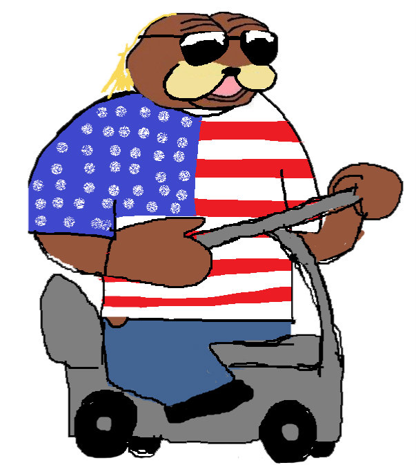 Le American Bear Blank Meme Template