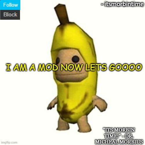 i think | I AM A MOD NOW LETS GOOOO | image tagged in announcement | made w/ Imgflip meme maker