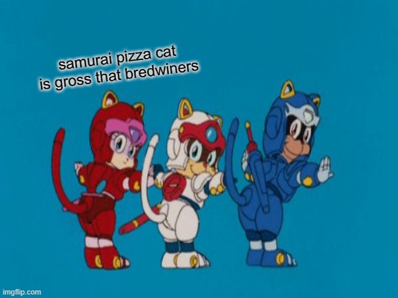 samurai pizza cat is gross that bredwiners | made w/ Imgflip meme maker