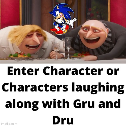 Sonic go brrrr | image tagged in gru | made w/ Imgflip meme maker