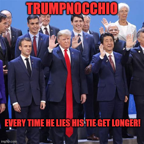 Trumpnocchio | TRUMPNOCCHIO; EVERY TIME HE LIES HIS TIE GET LONGER! | image tagged in maga,donald trump,liar,big lie,criminal | made w/ Imgflip meme maker