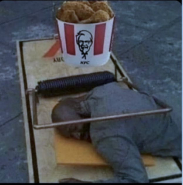 High Quality KFC Mouse Trap Blank Meme Template