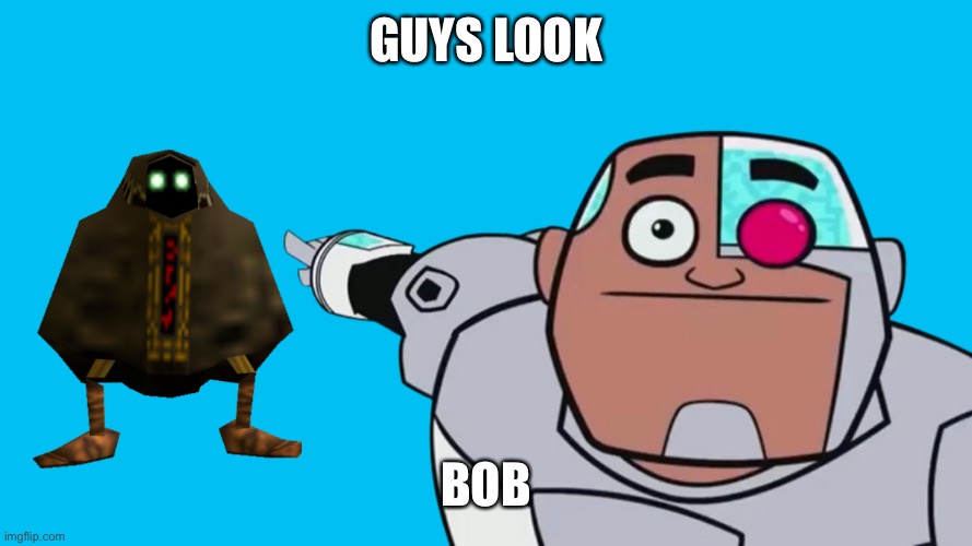 Guys look transparent | GUYS LOOK; BOB | image tagged in guys look transparent,bob,smg4,guys look a birdie | made w/ Imgflip meme maker