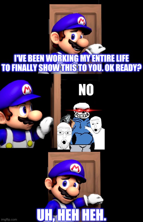 Smg4 door | NO | image tagged in smg4 door | made w/ Imgflip meme maker
