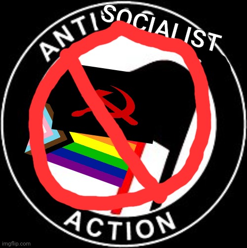 Introducing Antiso | SOCIALIST | image tagged in antifa | made w/ Imgflip meme maker