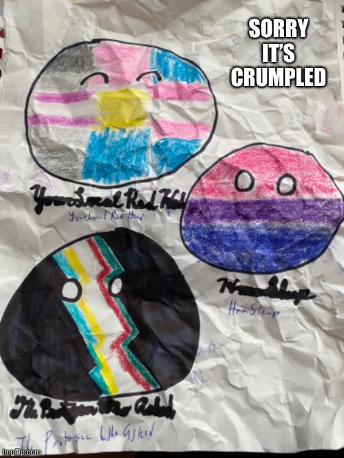 The first 3 | SORRY IT’S CRUMPLED | made w/ Imgflip meme maker