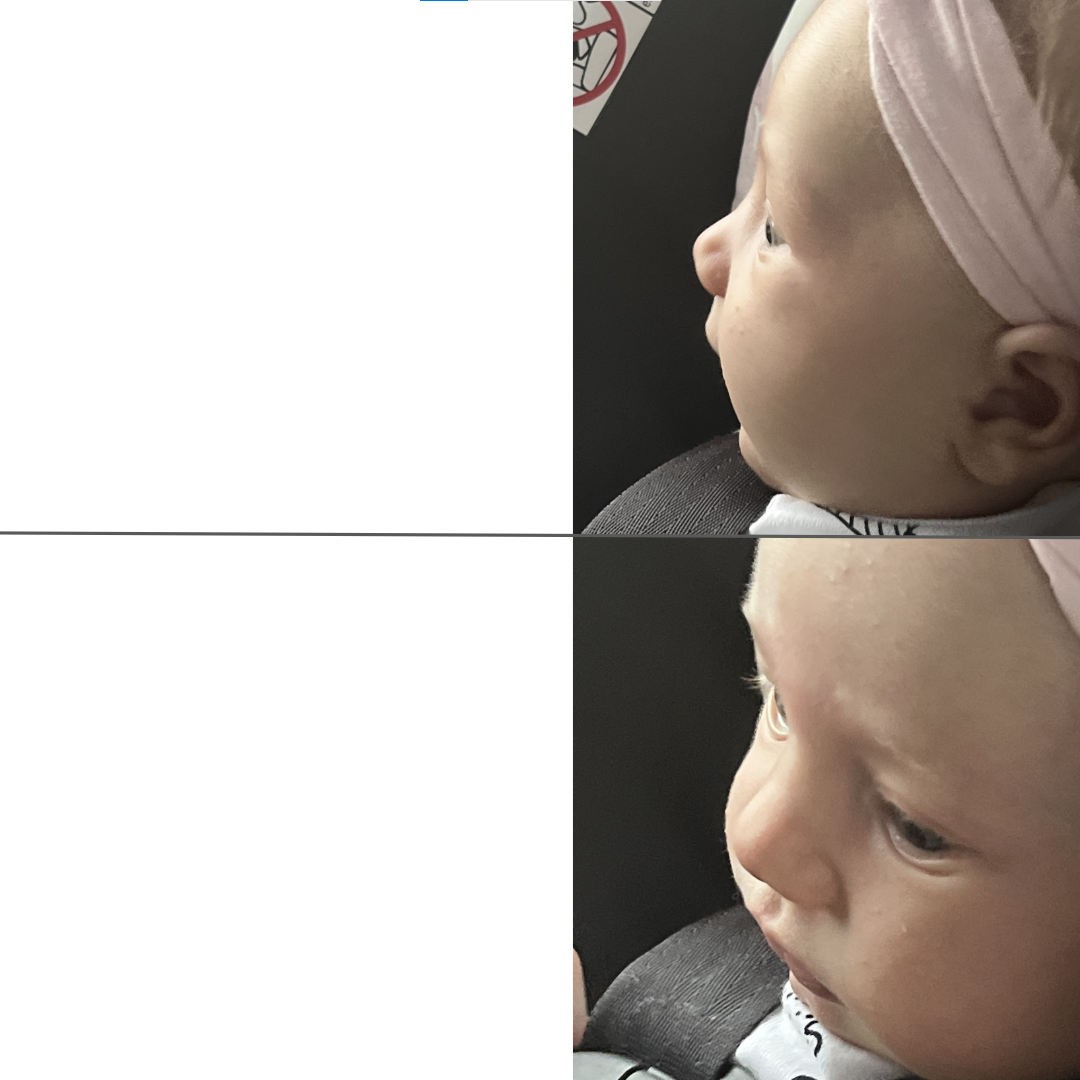 Baby Disappointment Blank Meme Template