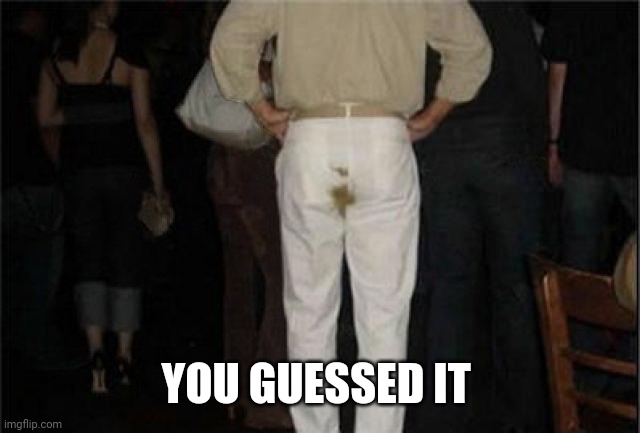 Poop Pants | YOU GUESSED IT | image tagged in poop pants | made w/ Imgflip meme maker