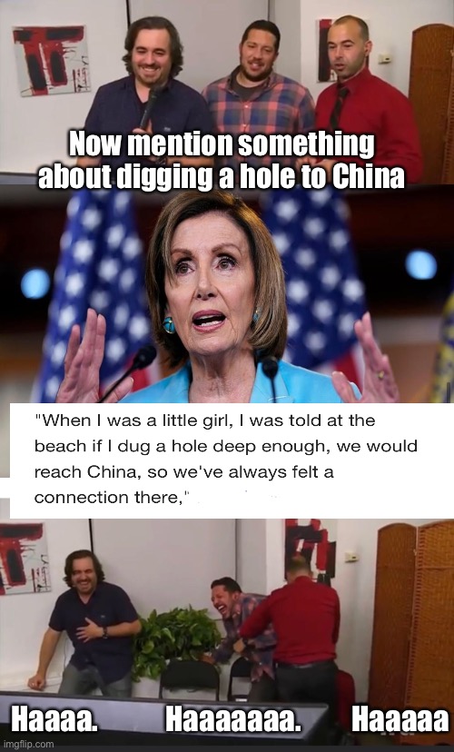 We need term limits or IQ requirements for congress | Now mention something about digging a hole to China; Haaaa.            Haaaaaaa.         Haaaaa | image tagged in impractical jokers,derp,memes,politics lol | made w/ Imgflip meme maker